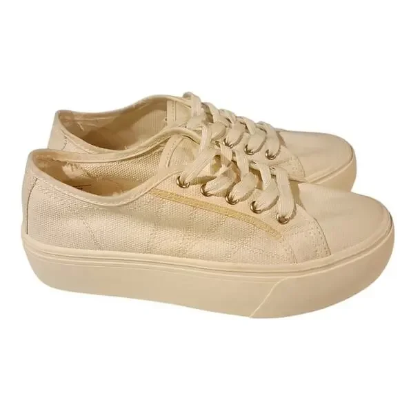 A New Day Sneakers Off White Size 7.5 Womens Shoe Platform Sneaker​ - Picture 2 of 9